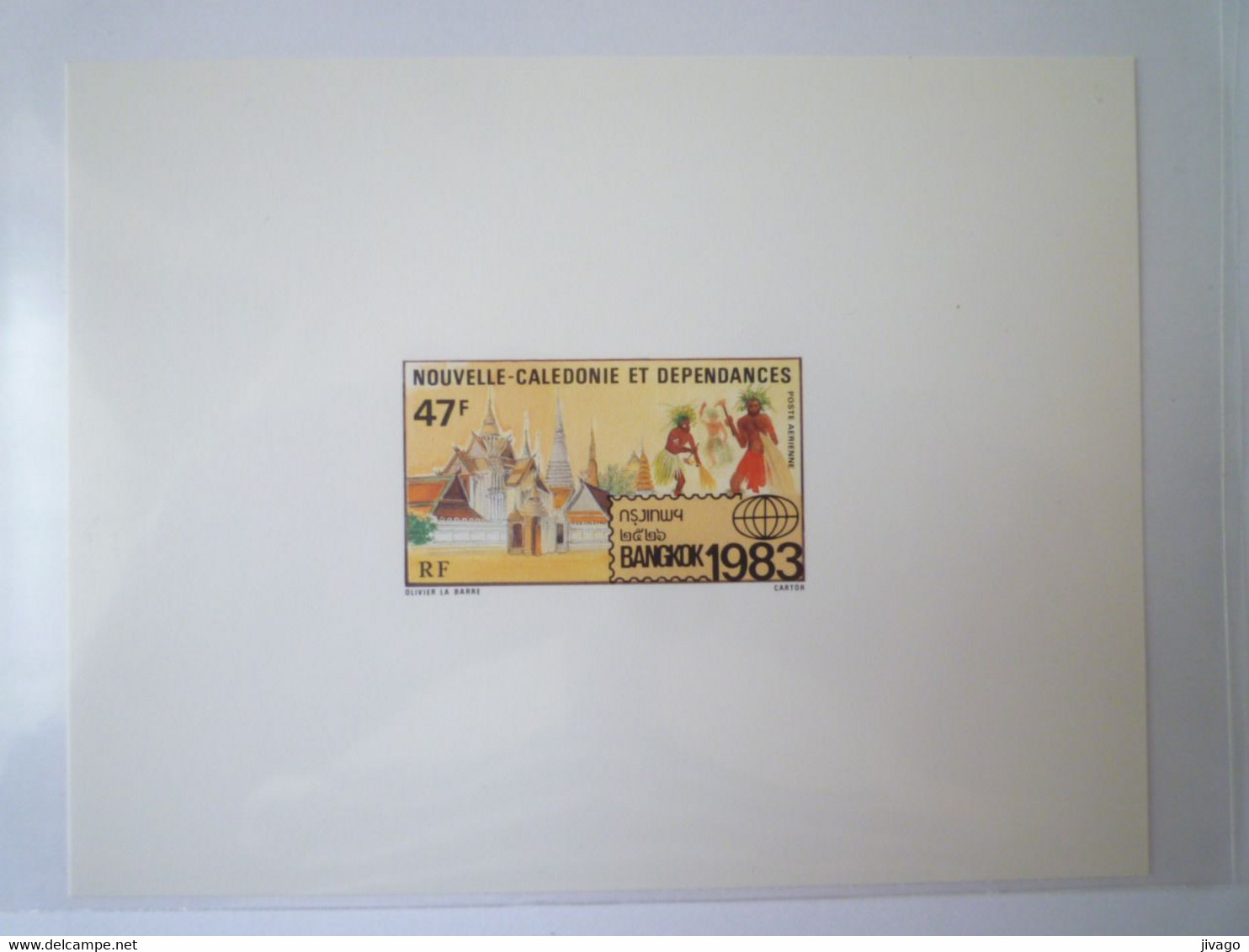 2022 - 3266  NOUVELLE CALEDONIE  :  EMISSION  LUXE  P.A.  1983   BANGKOK  1983    XXX - Cartas & Documentos