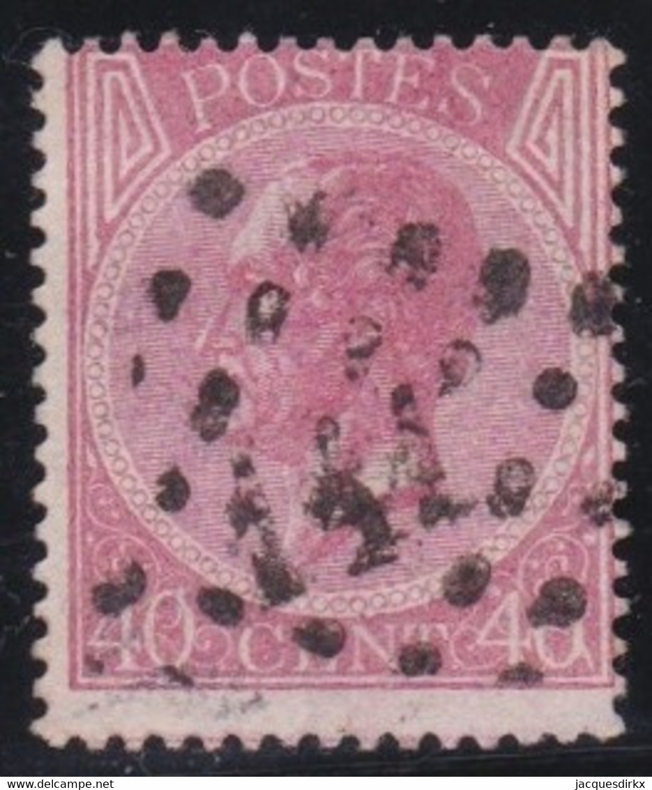 Belgie    .    OBP  .   20A  .   Perf. 15   .     O       .    Gestempeld   .   /   .    Oblitéré - 1865-1866 Profilo Sinistro