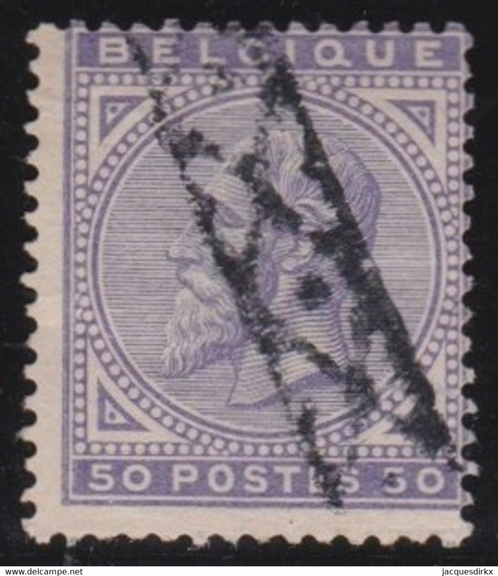 Belgie    .    OBP  .   41    .     O       .    Gestempeld   .   /   .    Oblitéré - 1883 Leopold II.