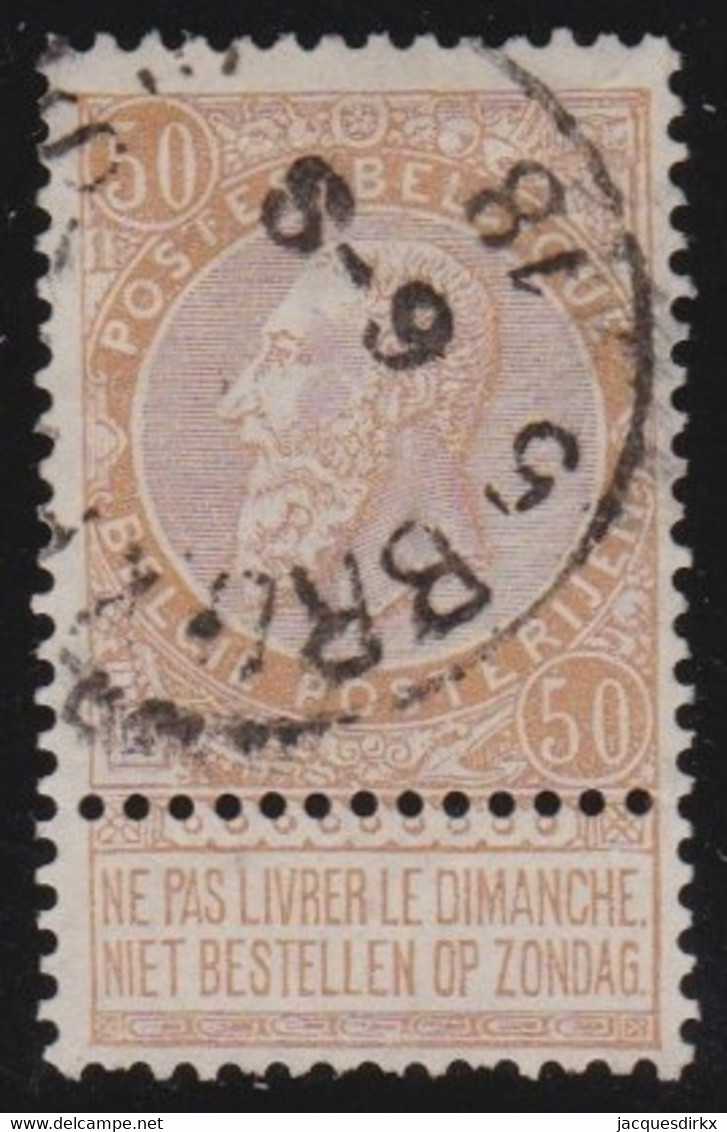Belgie    .    OBP  .   62       .     O       .    Gestempeld   .   /   .    Oblitéré - 1893-1900 Schmaler Bart