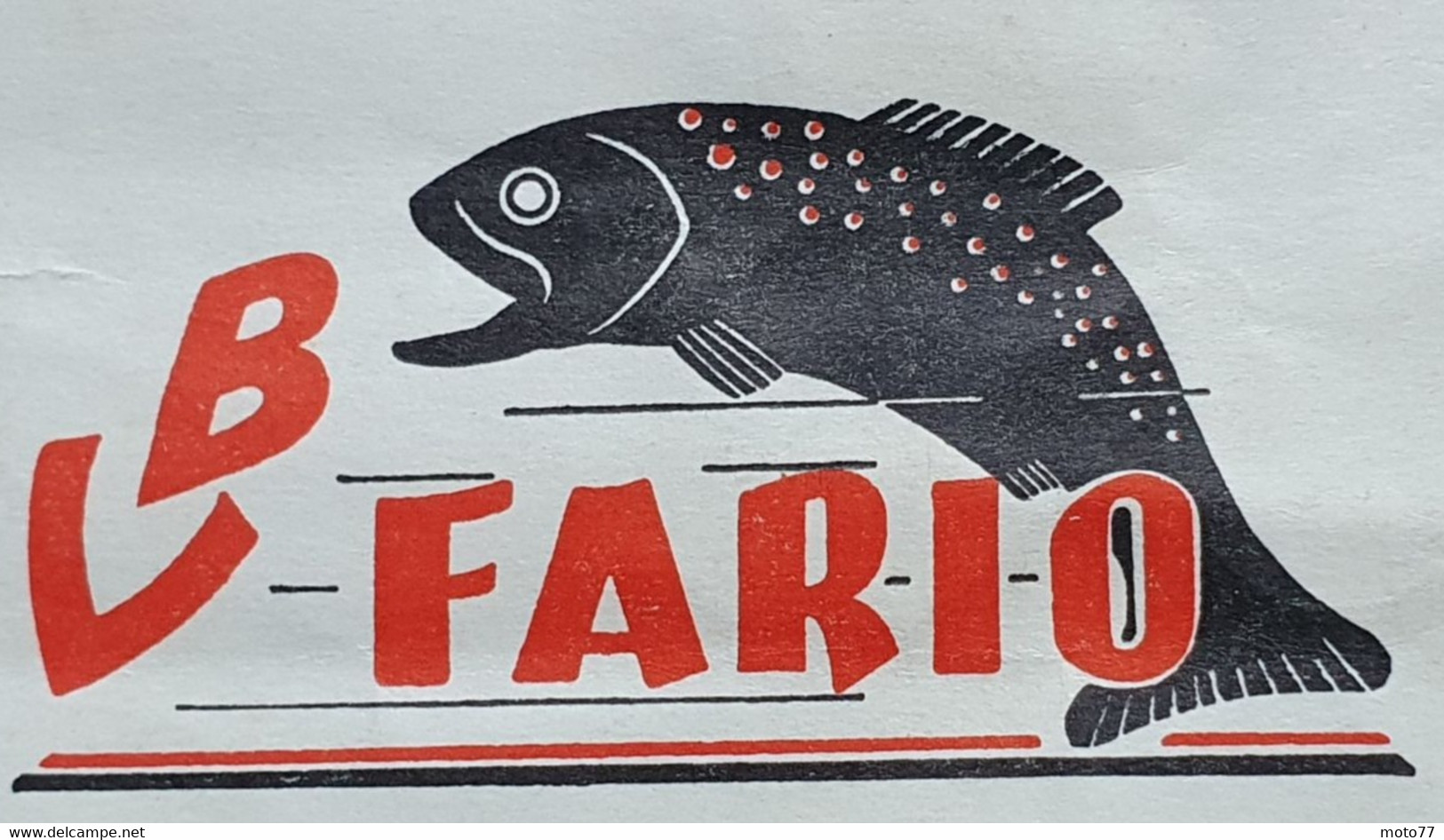 Certificat GARANTIE Canne B.V.Fario - MITCHELL Moulinet à PÊCHE - Poisson Truite - Environ 20.5x13.5 Cm - 15 Juin 1960 - Fishing