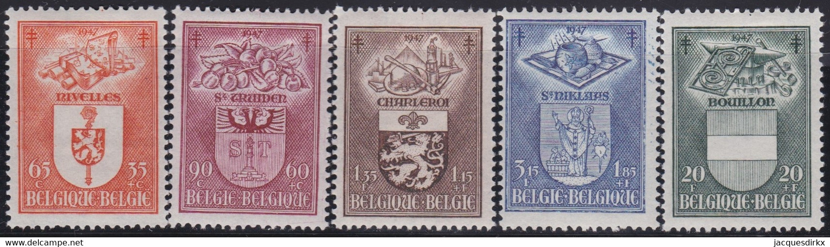 Belgie    .    OBP  .     756/760     .    *       .    Ongebruikt Met Gom   .   /   .    Neuf Avec Gomme - Unused Stamps