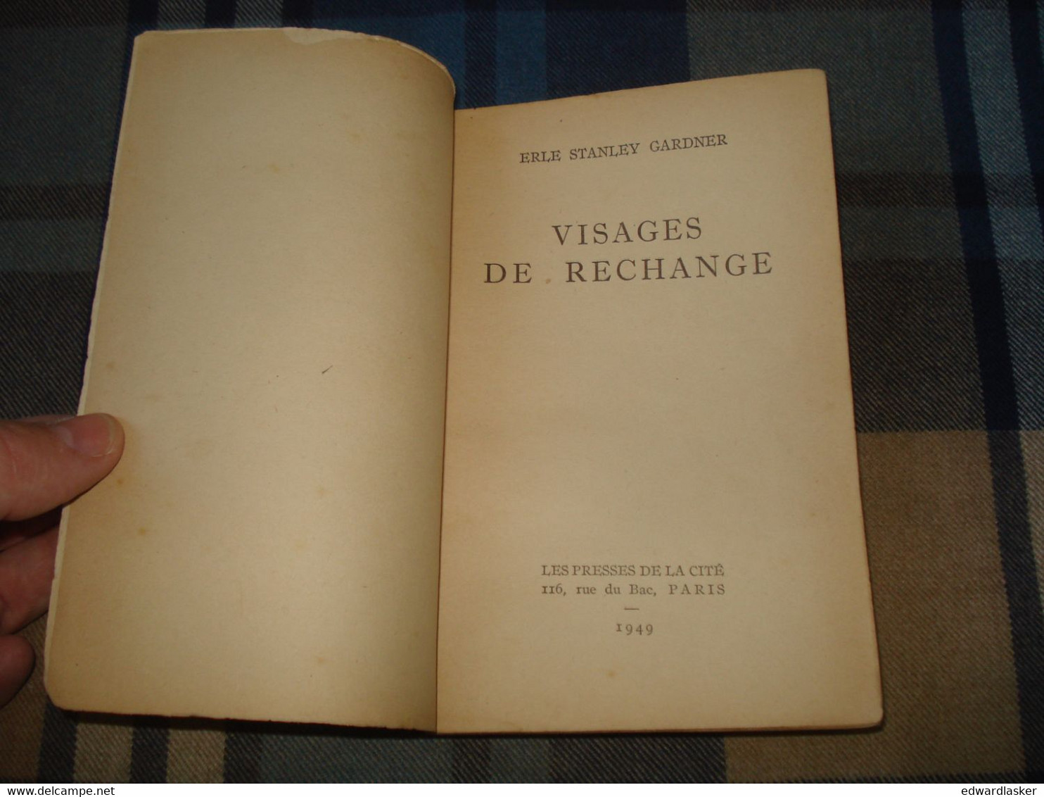 Un MYSTERE N°1 : VISAGES DE RECHANGE /Erle Stanley GARDNER - Octobre 1949 - Presses De La Cité