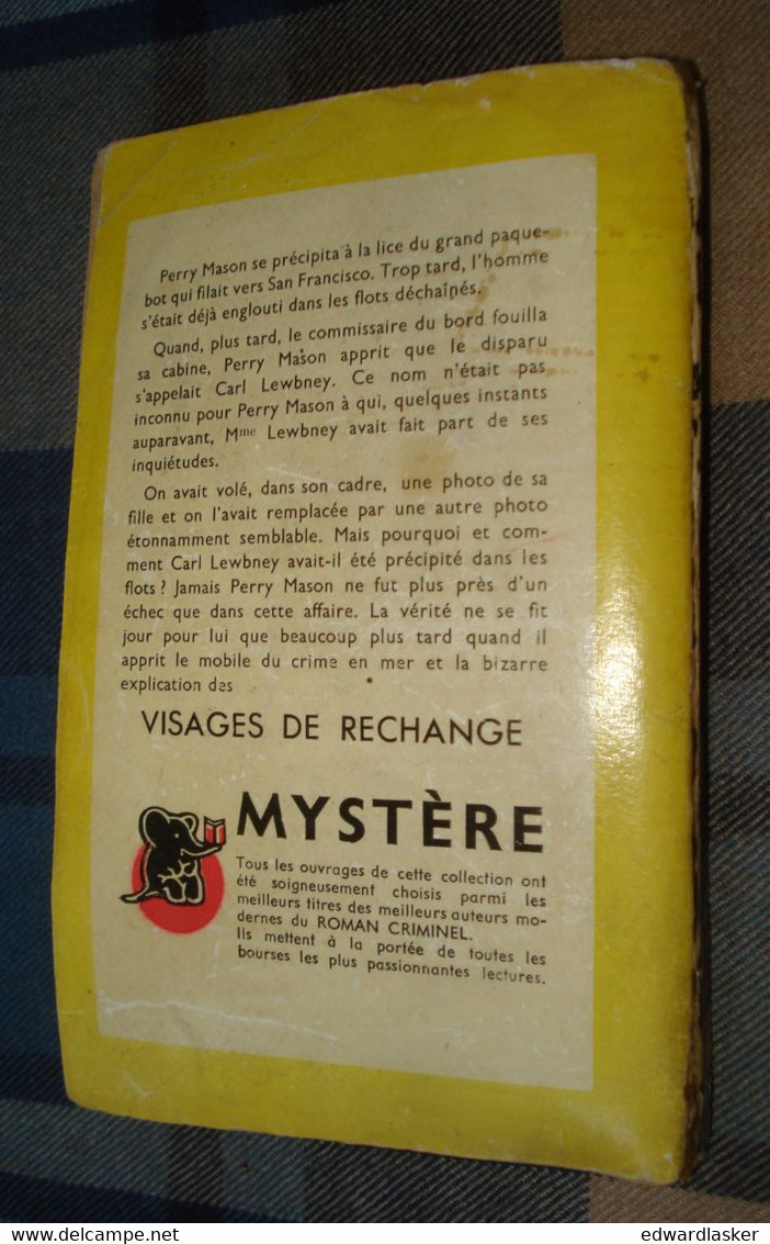 Un MYSTERE N°1 : VISAGES DE RECHANGE /Erle Stanley GARDNER - Octobre 1949 - Presses De La Cité