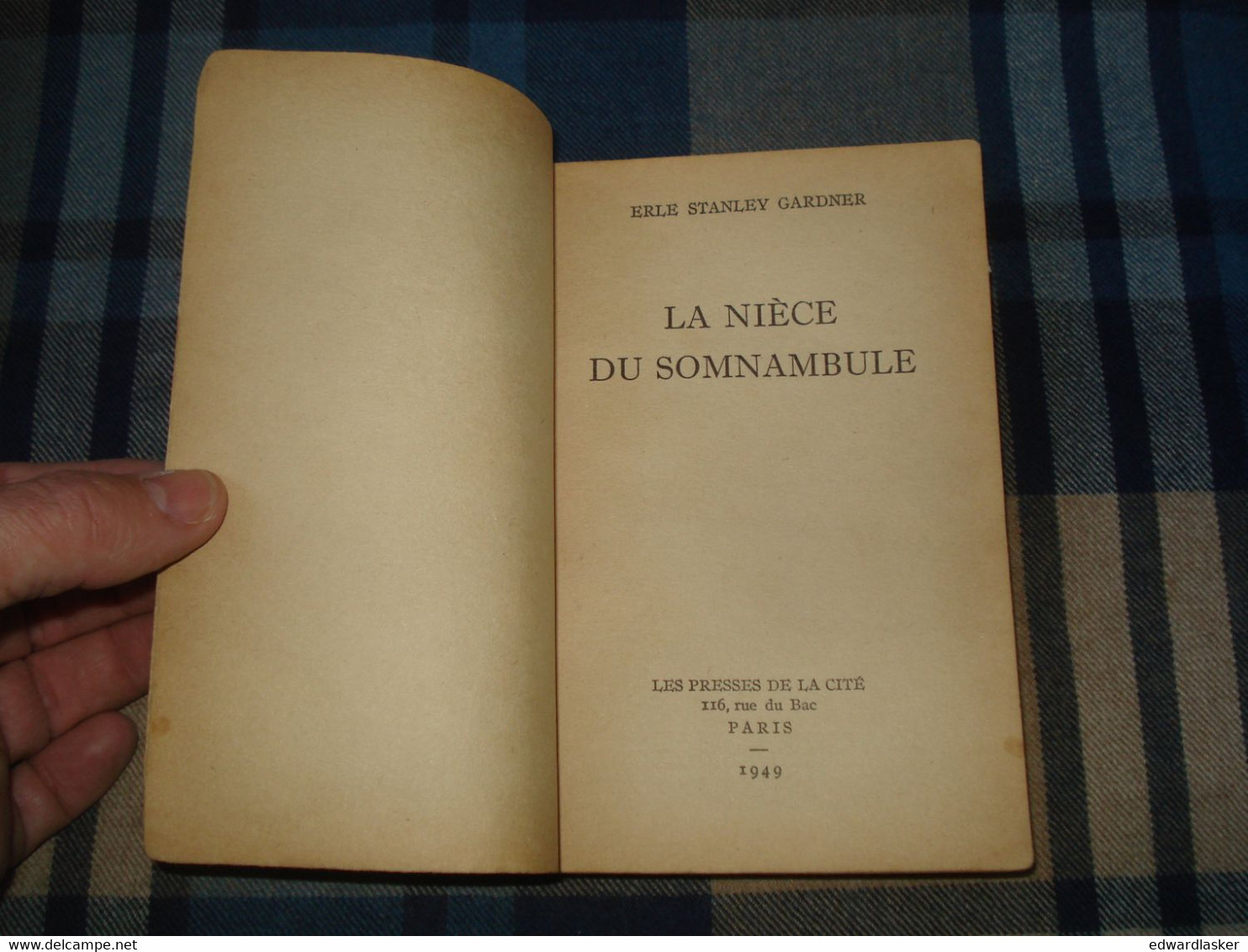 Un MYSTERE N°6 : La NIÈCE Du SOMNANBULE /Erle Stanley GARDNER - Décembre 1949 - Presses De La Cité