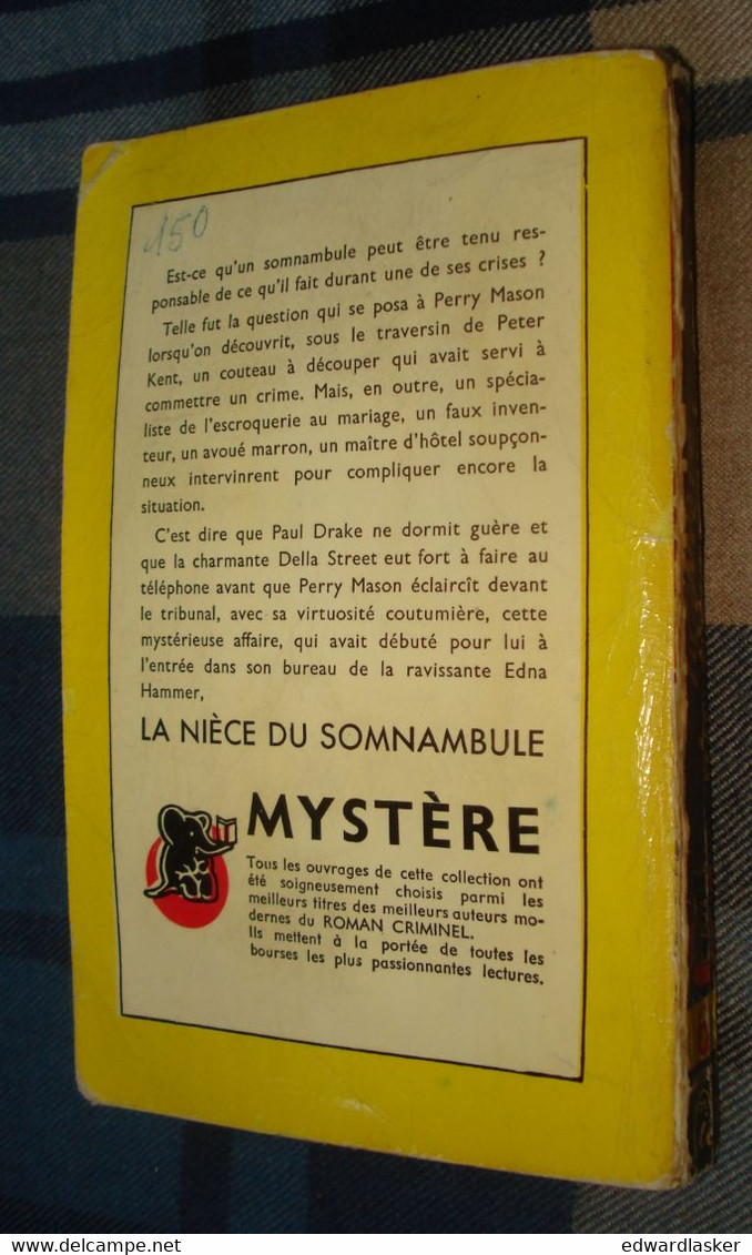 Un MYSTERE N°6 : La NIÈCE Du SOMNANBULE /Erle Stanley GARDNER - Décembre 1949 - Presses De La Cité