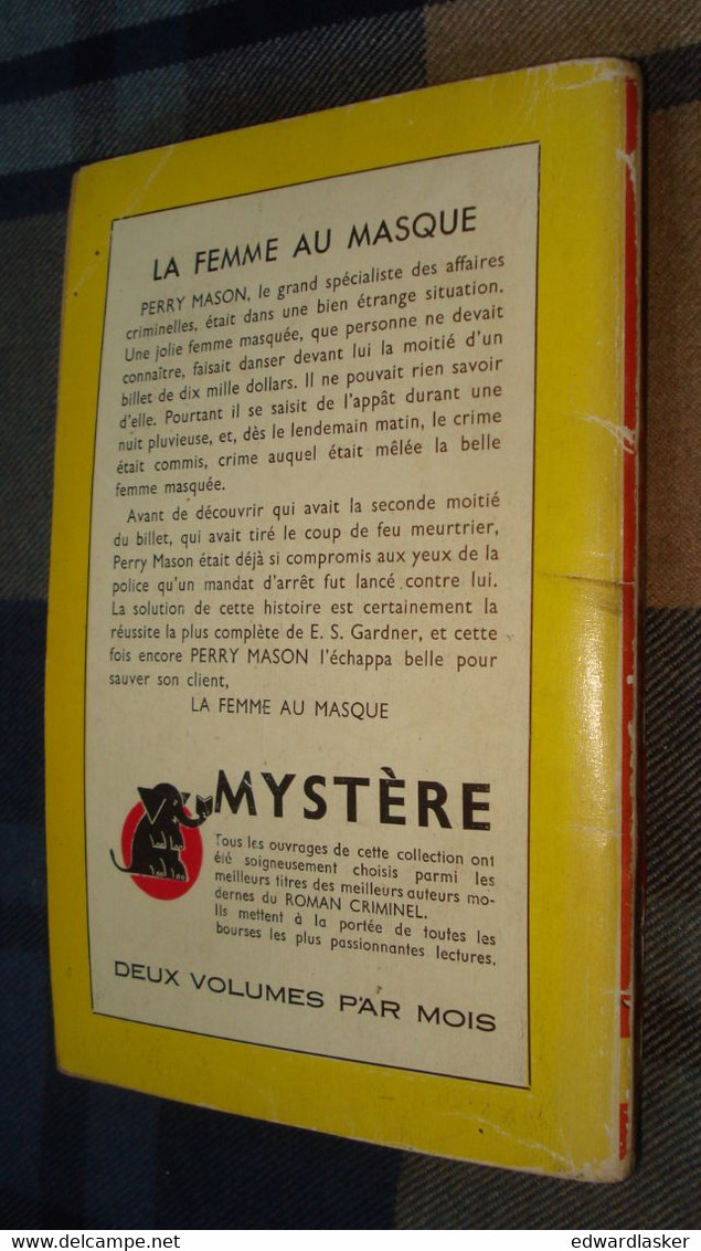 Un MYSTERE N°7 : La FEMME Au MASQUE /Erle Stanley GARDNER - Avril 1954 - Presses De La Cité