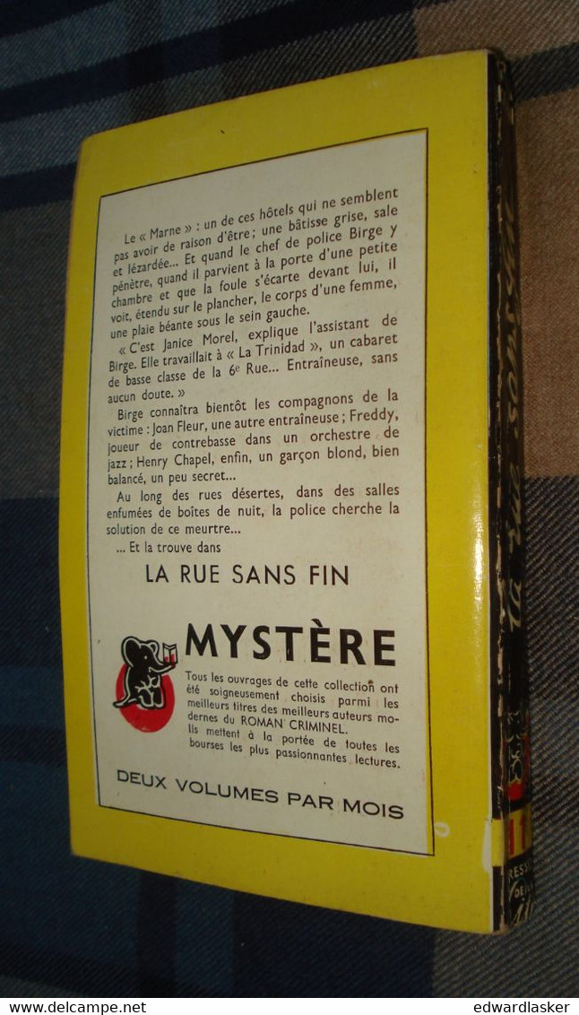 Un MYSTERE n°11 : La RUE sans FIN /William KRASNER - janvier 1950