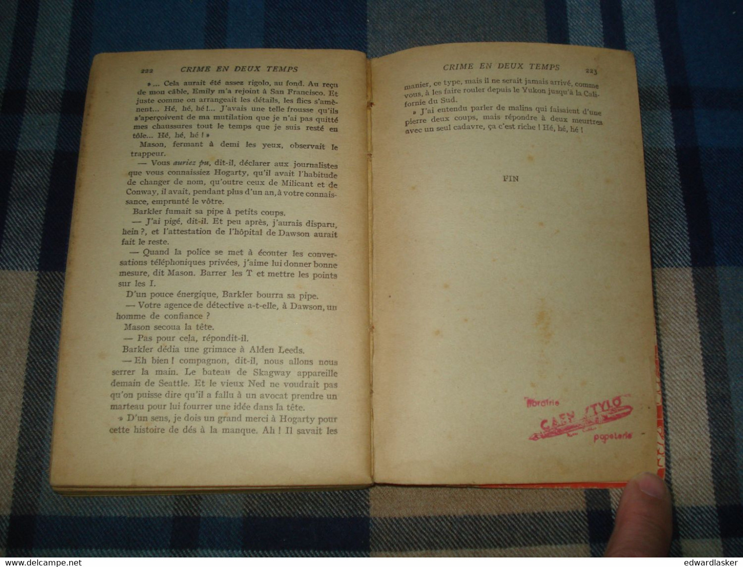 Un MYSTERE N°12 : CRIME En DEUX TEMPS /Erle Stanley GARDNER - Janvier 1950 - Presses De La Cité