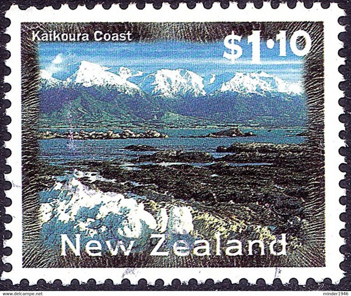 NEW ZEALAND 2000 QEII $1.10 Multicoloured, Scenery-Kaikoura Coast SG1932 FU - Gebraucht