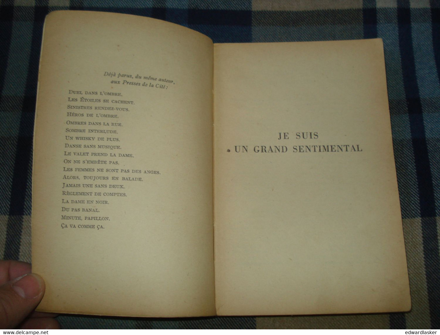 Un MYSTERE N°14 : Je SUIS Un GRAND SENTIMENTAL /Peter CHEYNEY - Juillet 1951 - Presses De La Cité