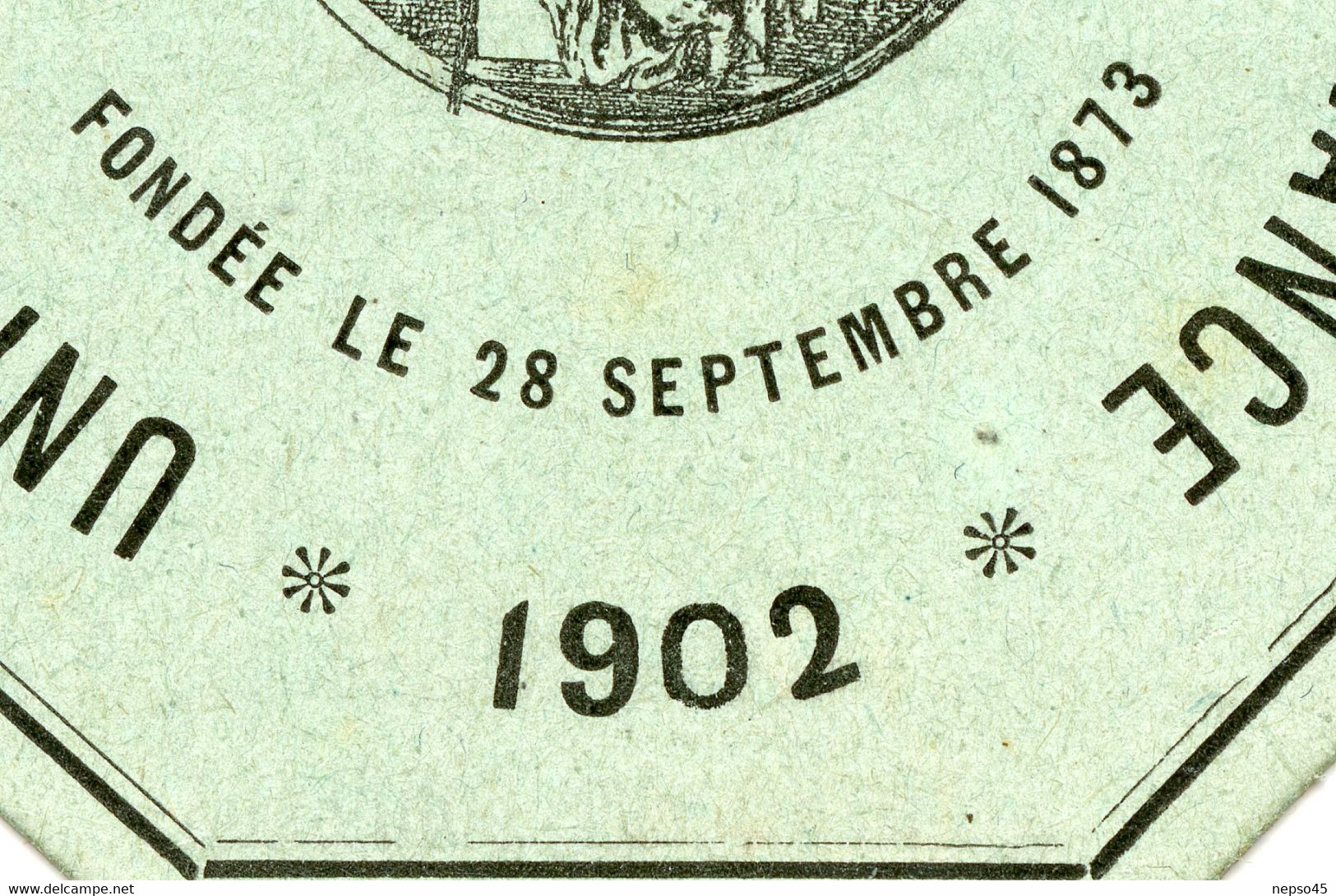 Carton De Membre De L'Union Des Sociétés De Gymnastique De France.1902.Président Charles Cazalet Bordeaux 8 Rue Reignier - Athlétisme