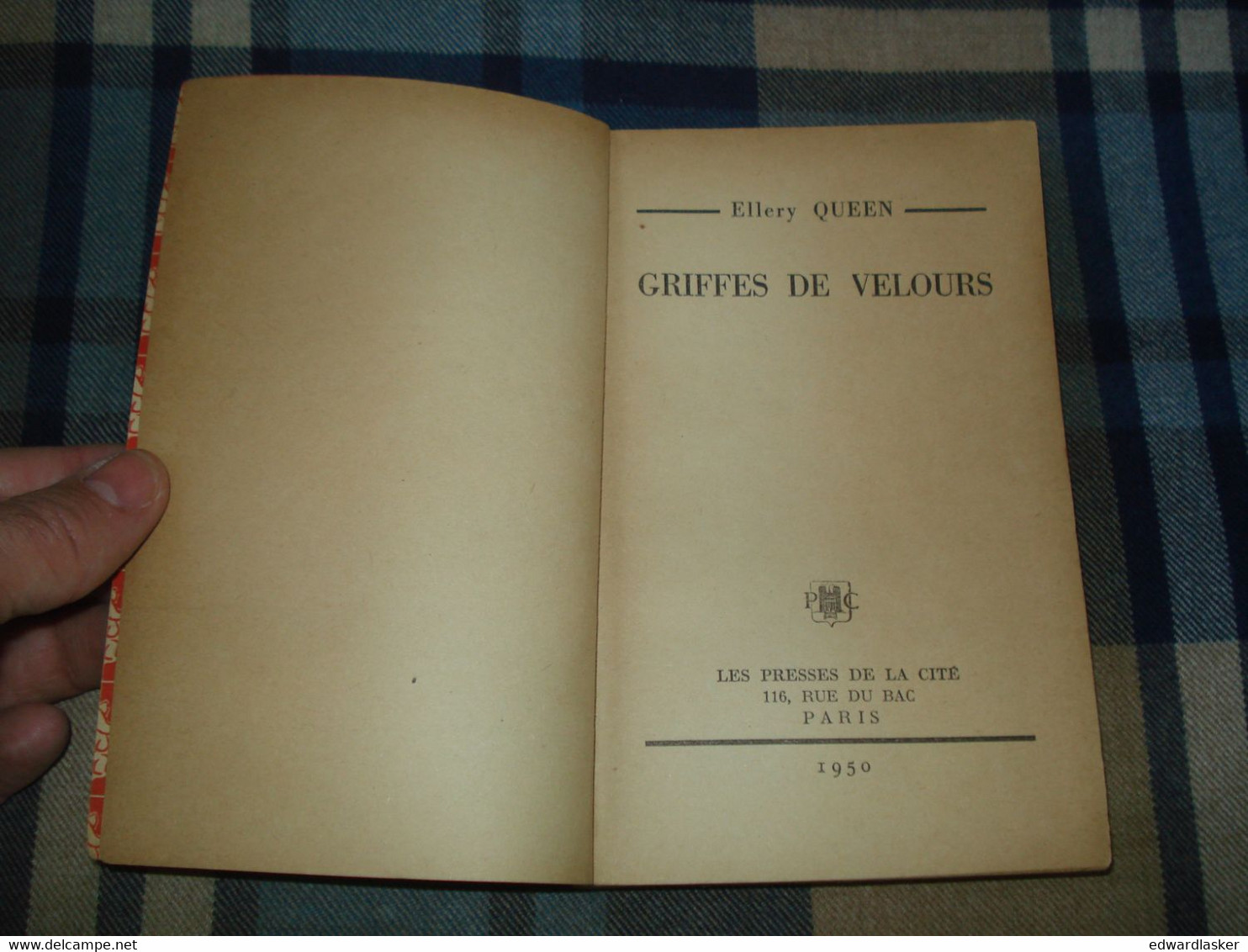 Un MYSTERE N°15 : GRIFFES De VELOURS /Ellery QUEEN - Mars 1950 - Presses De La Cité