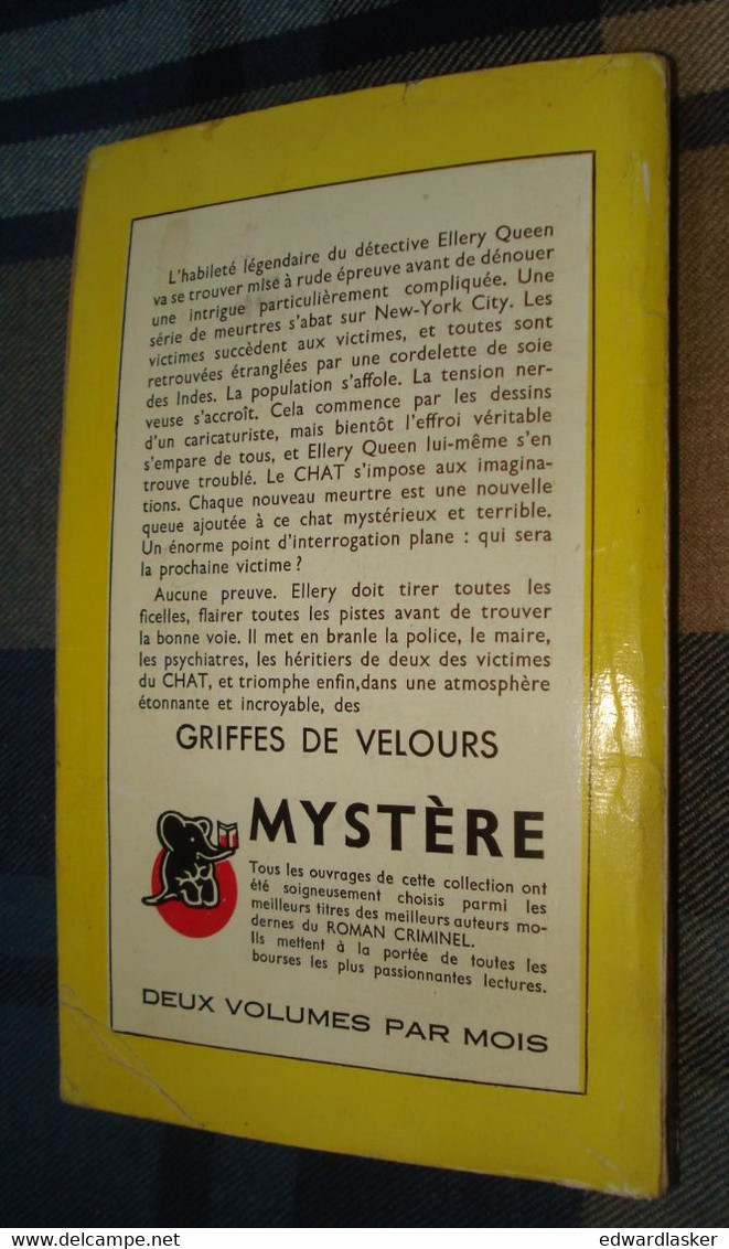 Un MYSTERE N°15 : GRIFFES De VELOURS /Ellery QUEEN - Mars 1950 - Presses De La Cité