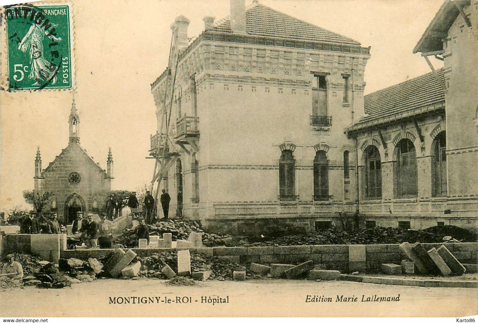 Montigny Le Roi * Travaux à L'hôpital * Santé Médecine Ouvriers - Montigny Le Roi