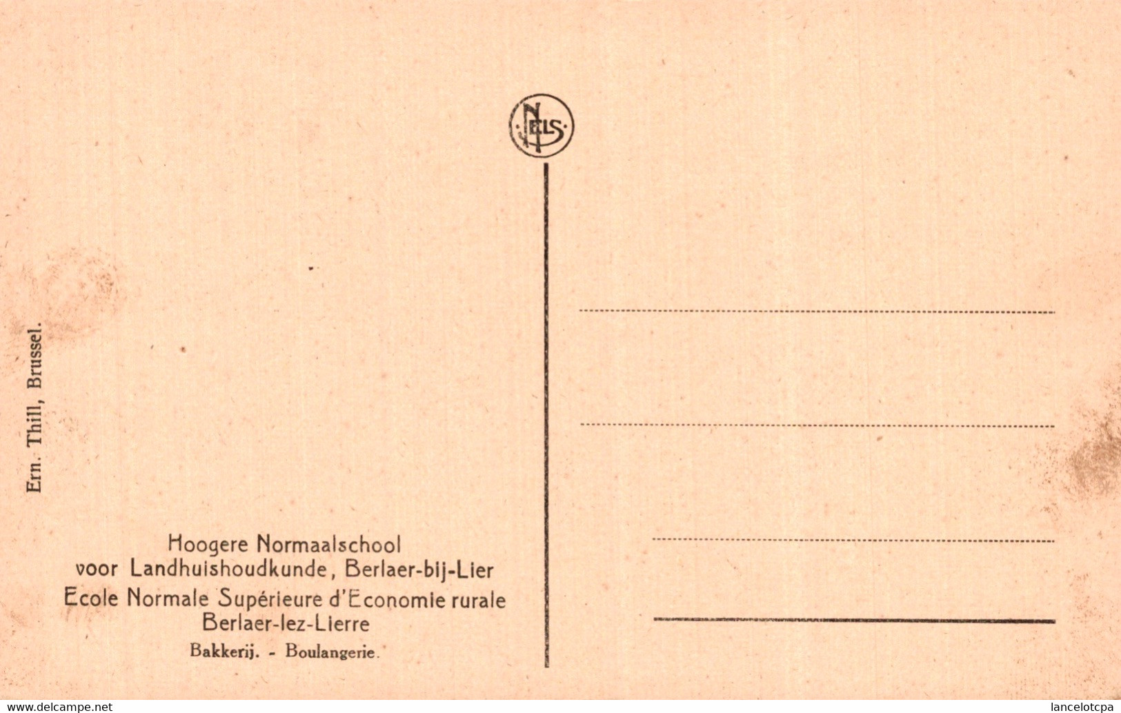 BERLAER LEZ LIERRE / ECOLE NORMALE SUPERIEURE D'ECONOMIE RURALE - BOULANGERIE - Berlaar