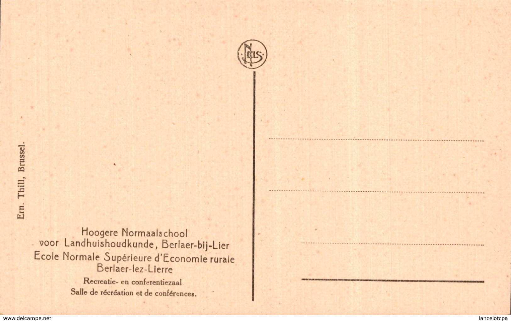 BERLAER LEZ LIERRE / ECOLE NORMALE SUPERIEURE D'ECONOMIE RURALE - SALLE DE RECREATION ET DE CONFERENCES - Berlaar