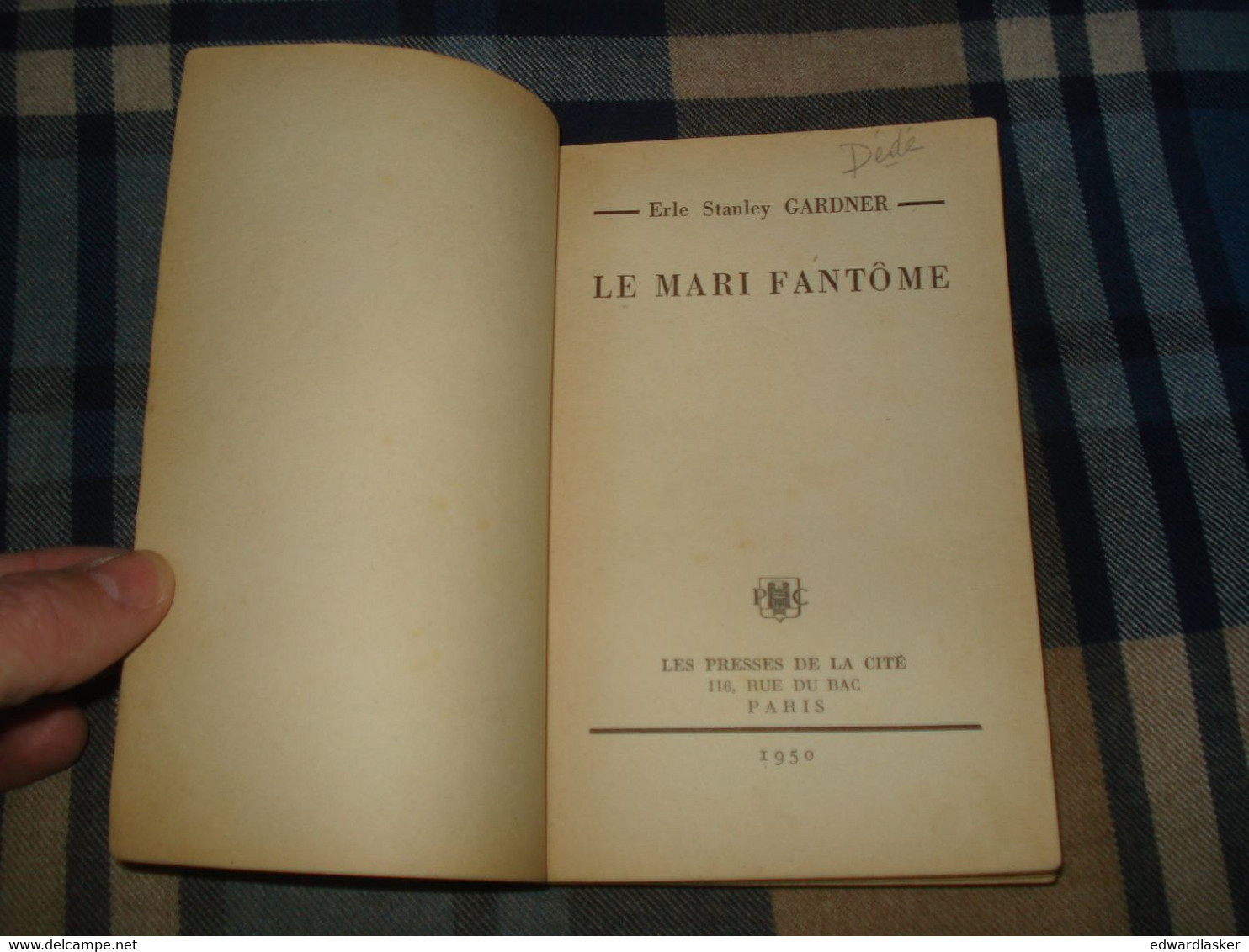 Un MYSTERE N°16 : Le MARI FANTÔME /Erle Stanley GARDNER - Février 1950 - Presses De La Cité