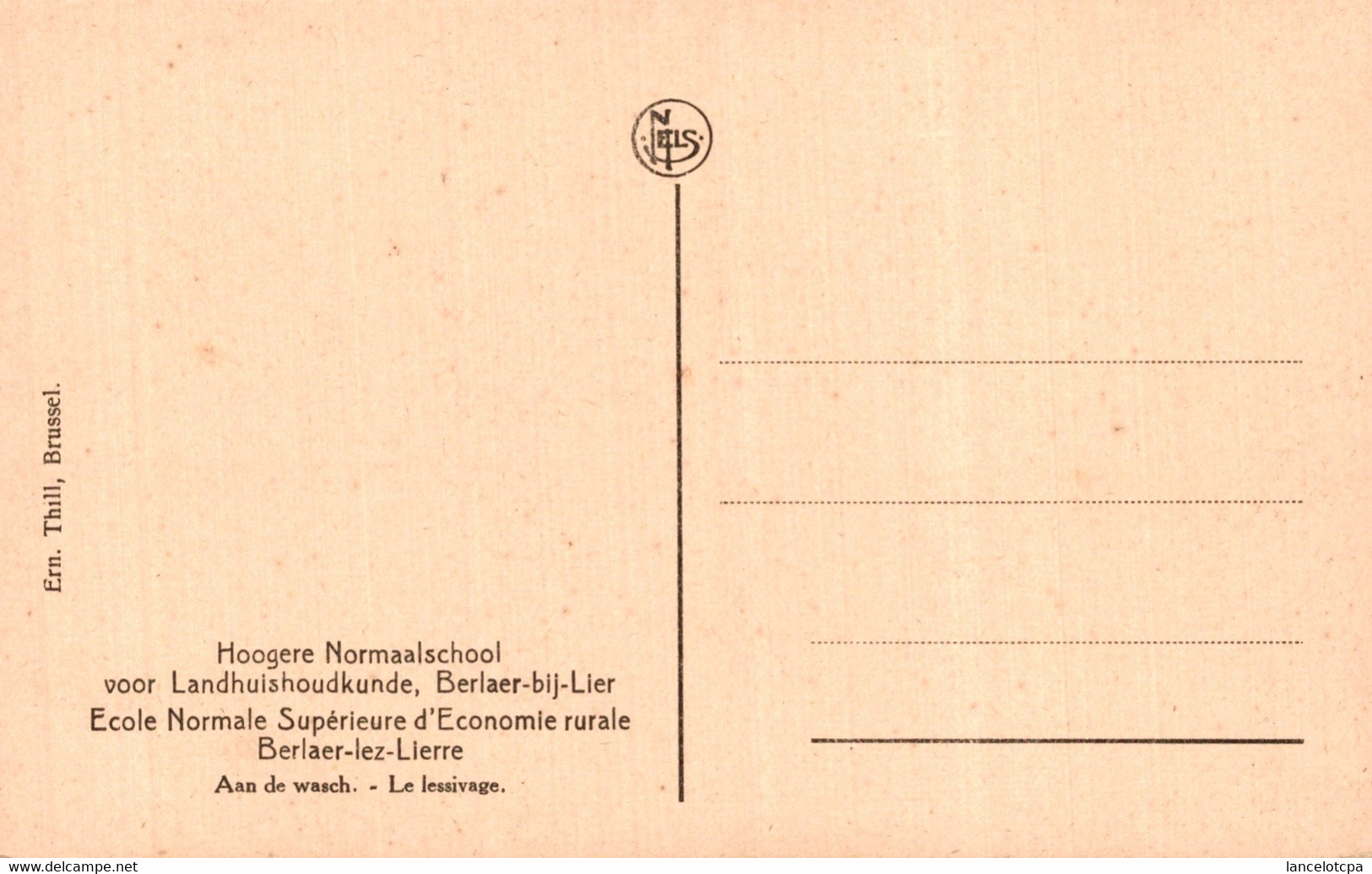 BERLAER LEZ LIERRE / ECOLE NORMALE SUPERIEURE D'ECONOMIE RURALE - LE LESSIVAGE - Berlaar