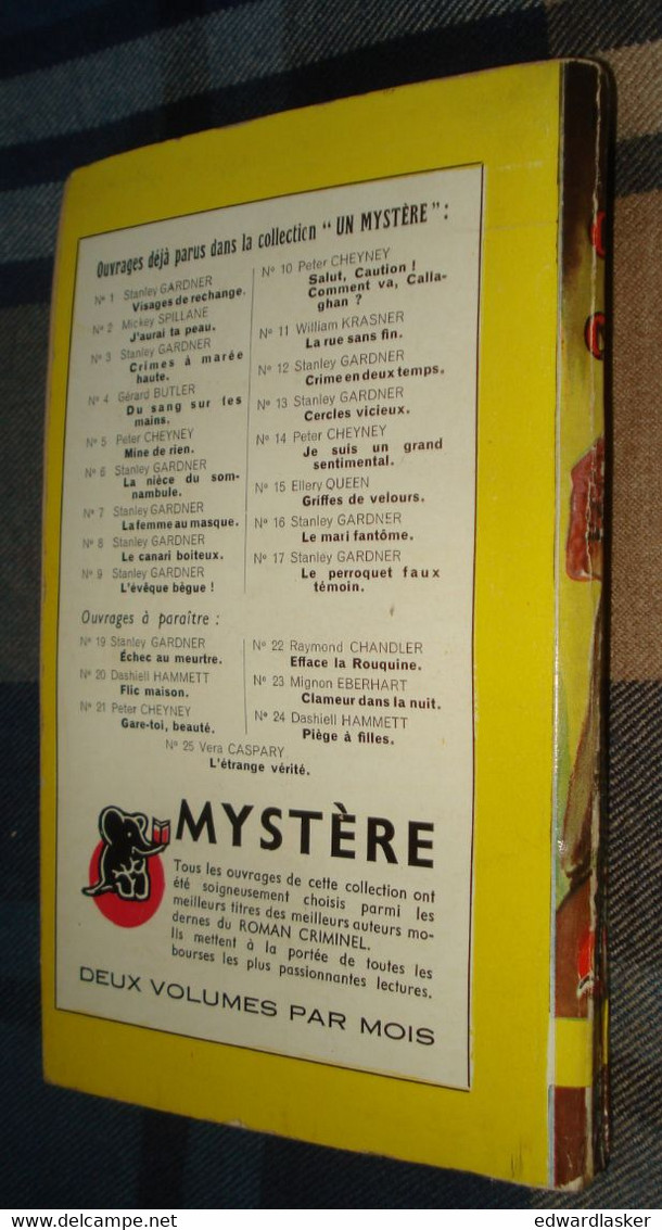 Un MYSTERE N°18 : CINQ De CHUTE /Raymond CHANDLER - Octobre 1950 - Presses De La Cité