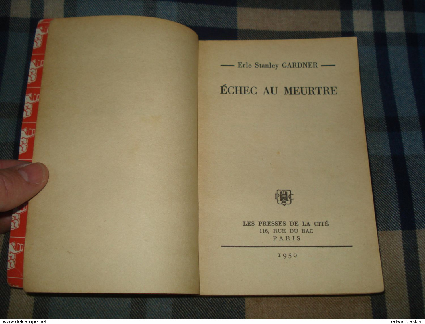 Un MYSTERE N°19 : ÉCHEC Au MEURTRE /Erle Stanley GARDNER - Mai 1950 - Presses De La Cité