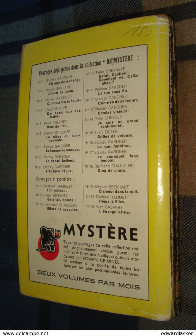 Un MYSTERE N°19 : ÉCHEC Au MEURTRE /Erle Stanley GARDNER - Mai 1950 - Presses De La Cité