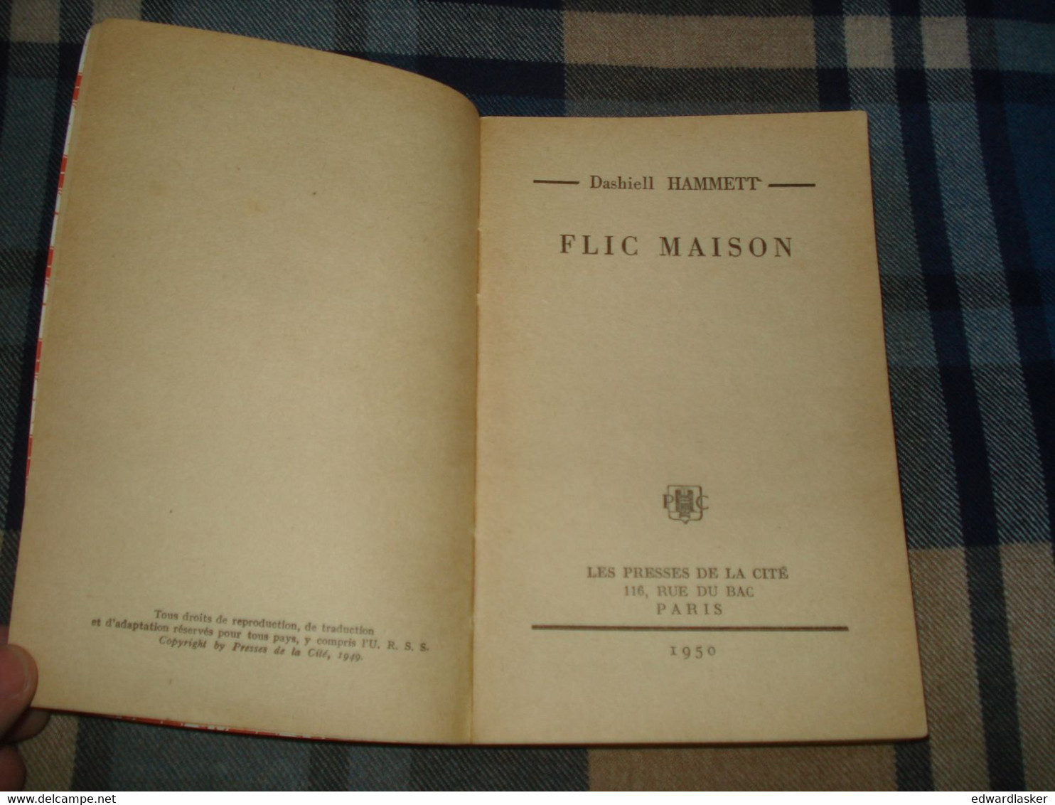 Un MYSTERE N°20 : FLIC MAISON /Dashiell HAMMETT - Mai 1950 - Presses De La Cité