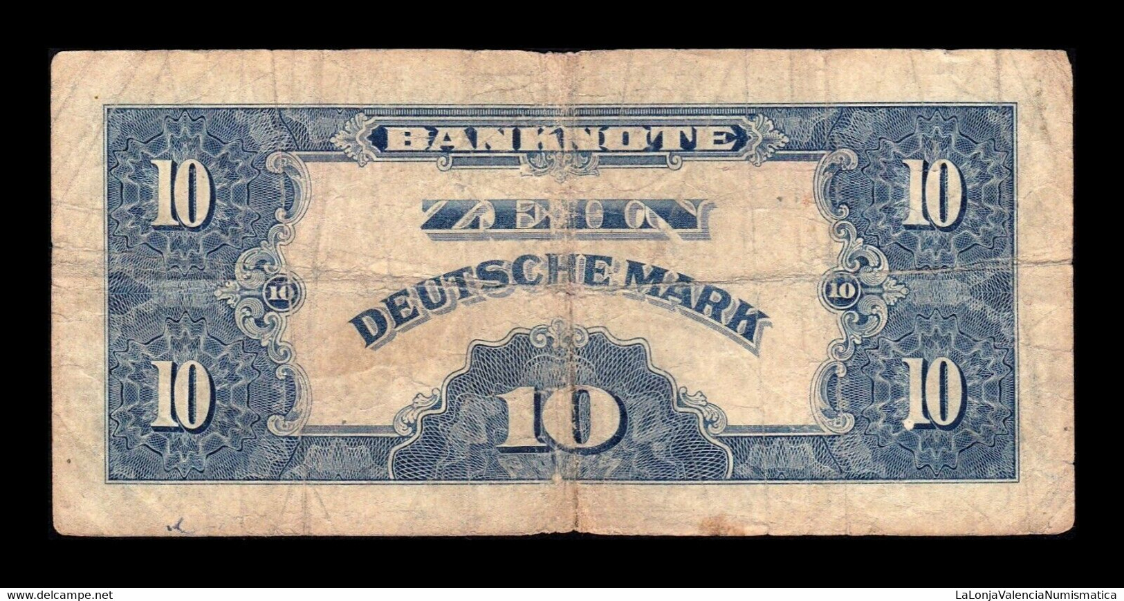 Alemania Republica Federal RFA 10 Deutsche Mark 1948 Pick 5a BC F - Sonstige & Ohne Zuordnung
