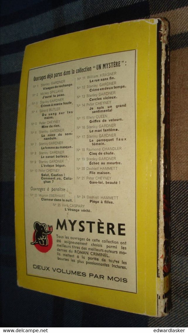 Un MYSTERE N°22 : EFFACE La ROUQUINE ! /Raymond CHANDLER - Septembre 1950 - Presses De La Cité