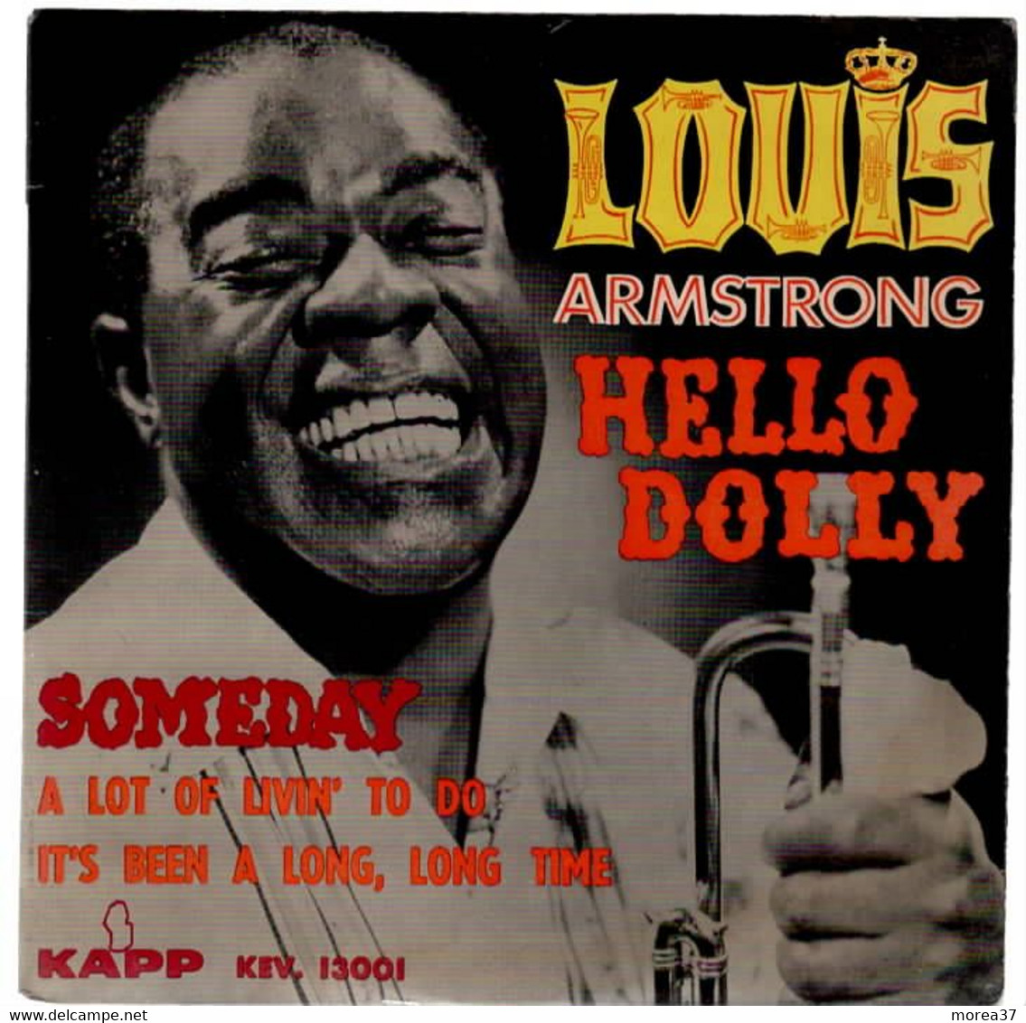 LOUIS ARMSTRONG  " Hello Dolly"  Avec Languette   KAPP KEV 13001 - Jazz