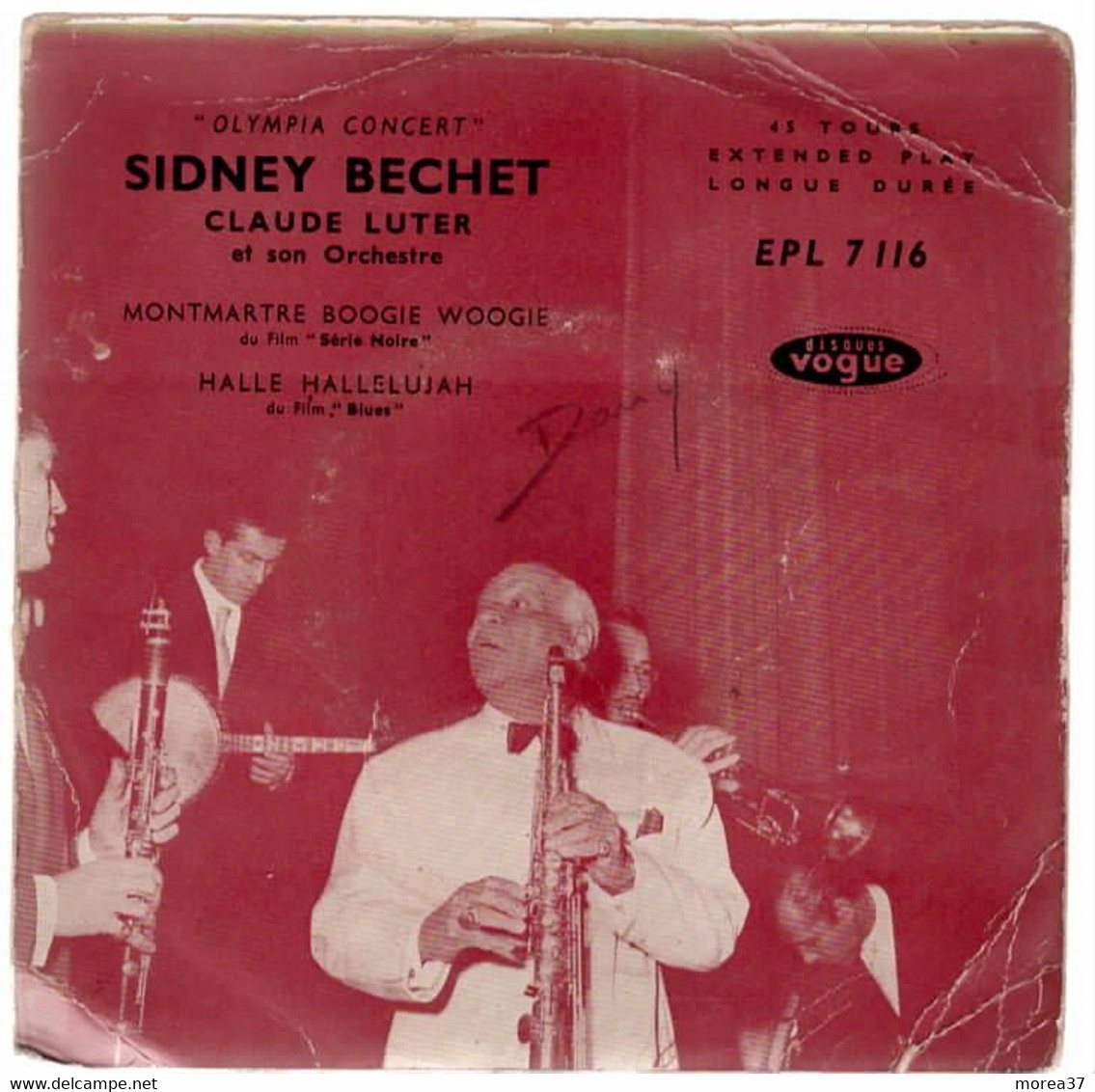 SIDNEY BECHET  "Montmartre Boogie Woogie  "   VOGUE EPL 7116 - Jazz