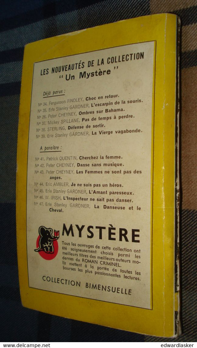 Un MYSTERE n°40 : Le BIGAME innocent (Perry Mason) /Erle Stanley GARDNER - décembre 1950 [2]