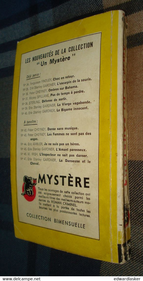 Un MYSTERE n°41 : CHERCHEZ la FEMME /Patrick QUENTIN - décembre 1950