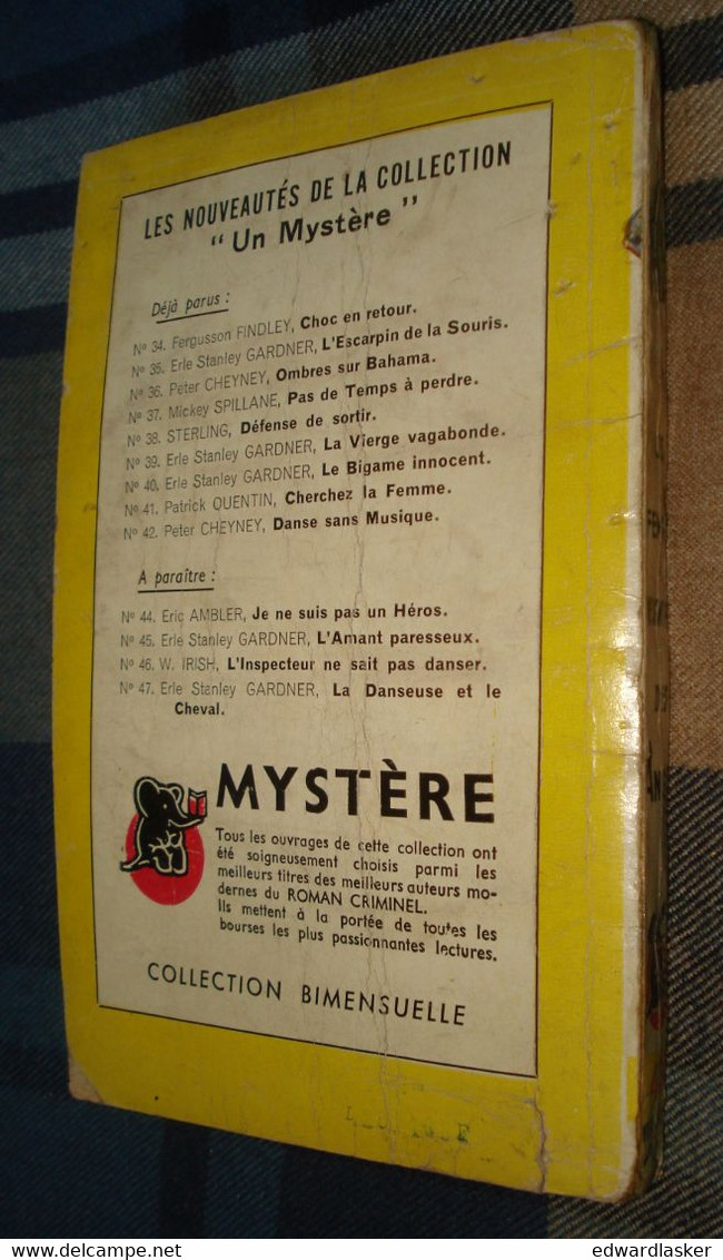 Un MYSTERE N°43 : Les FEMMES Ne Sont Pas Des ANGES /Peter CHEYNEY - Novembre 1950 - Presses De La Cité