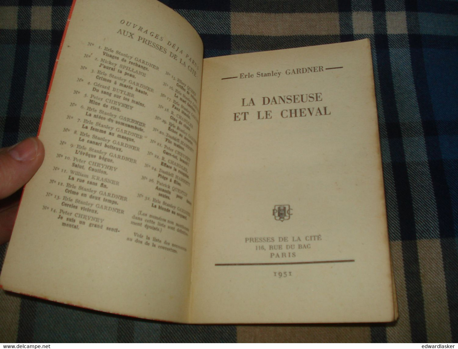 Un MYSTERE N°47 : La DANSEUSE Et Le CHEVAL /Erle Stanley GARDNER - Février 1951 - Presses De La Cité