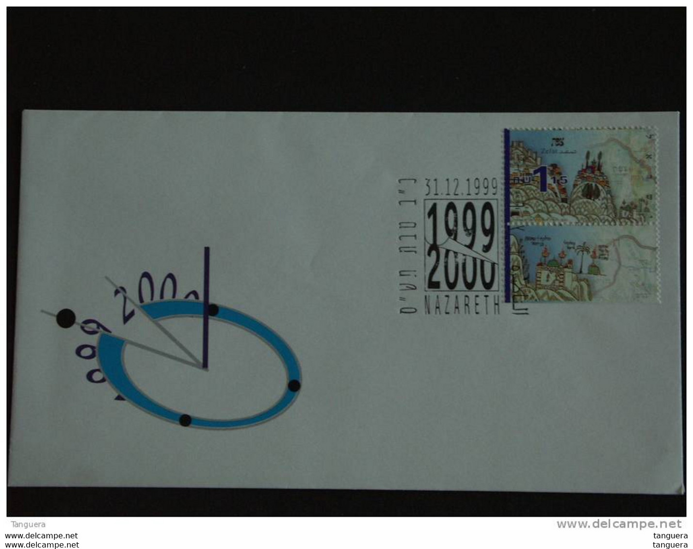 Israel 1999 FDC Horloge Nouveau Millénaire New Millenium Cachet 31.12.1999 Nazareth - Horlogerie