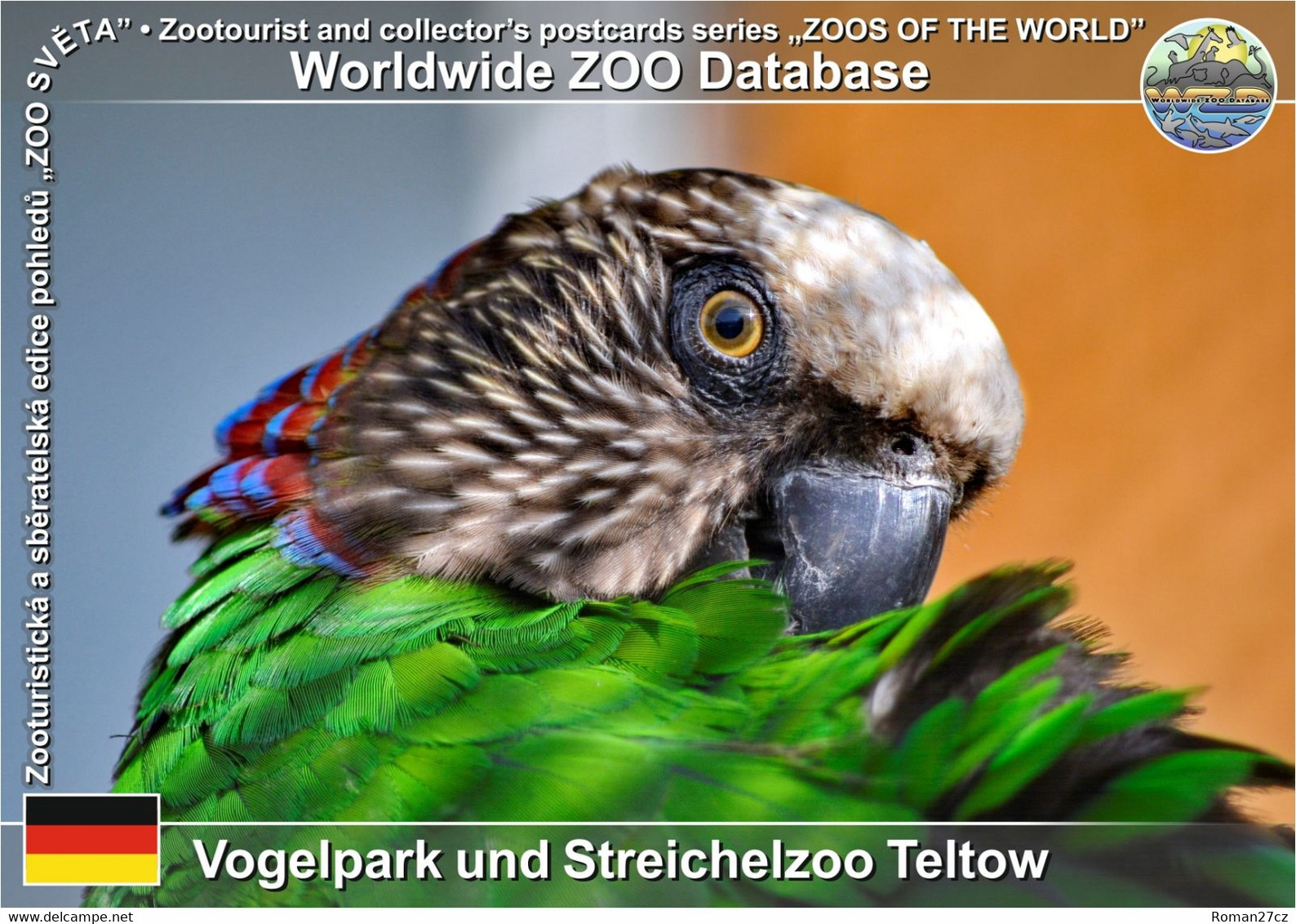 1050 Vogelpark Und Streichelzoo Teltow, DE - Red-fan Parrot (Deroptyus Accipitrinus) - Teltow