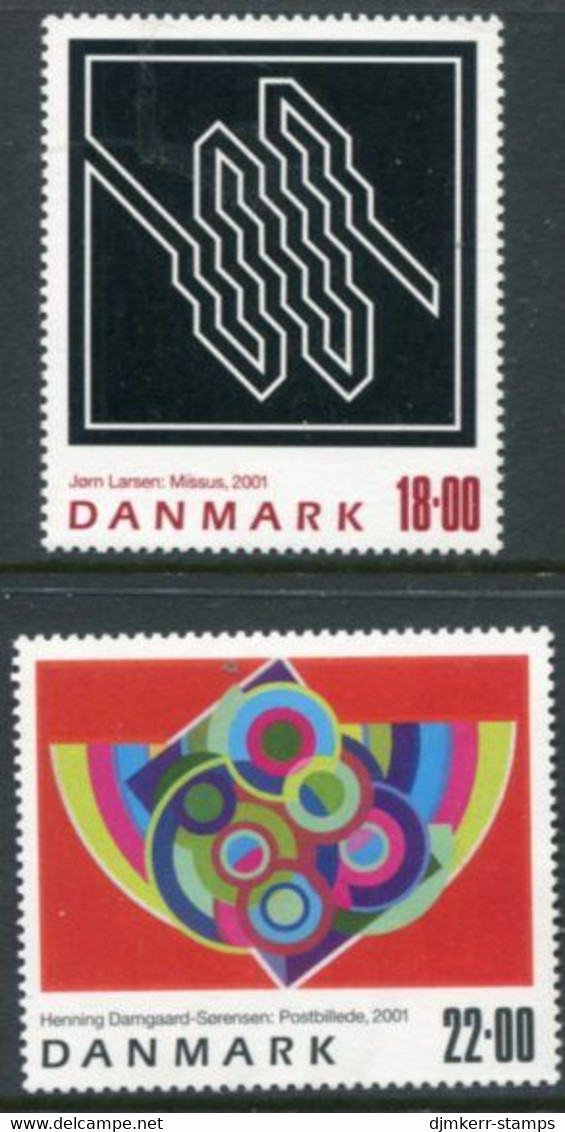 DENMARK 2001 Contemporary Art MNH / **.. Michel 1285-86 - Unused Stamps