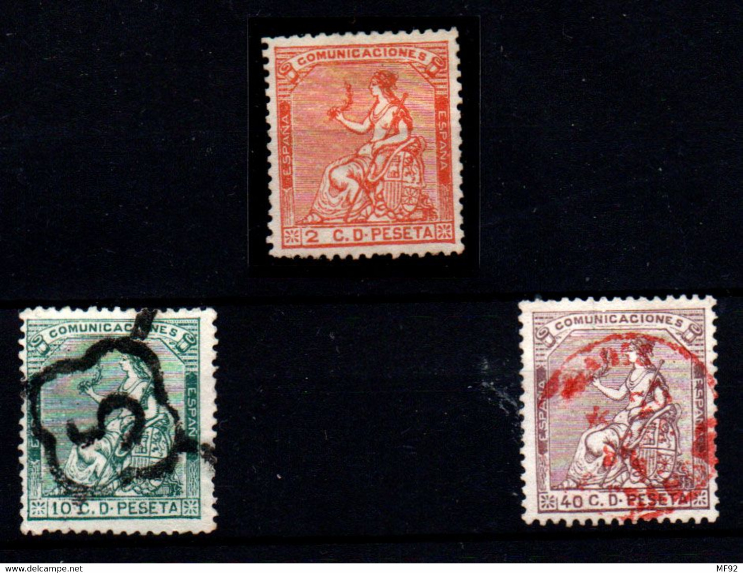 España Nº 131, 133, 136. Año 1873 - Unused Stamps