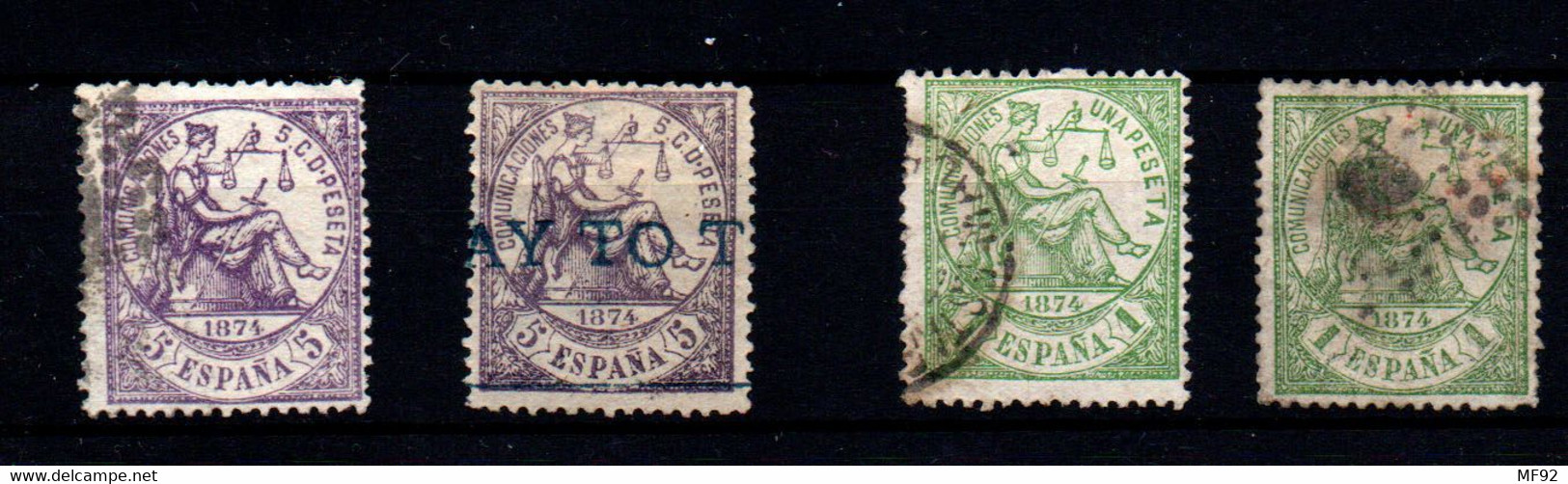 España Nº 144, 150 . Año 1874 - Used Stamps