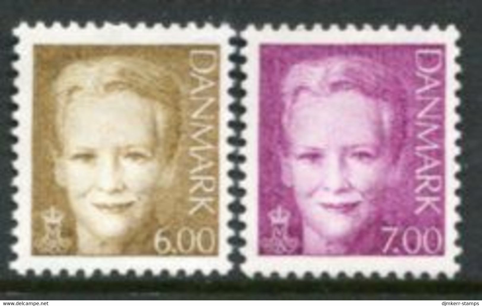 DENMARK 2001 Definitive: Queen Margarethe MNH / **... Michel 1279-80 - Unused Stamps