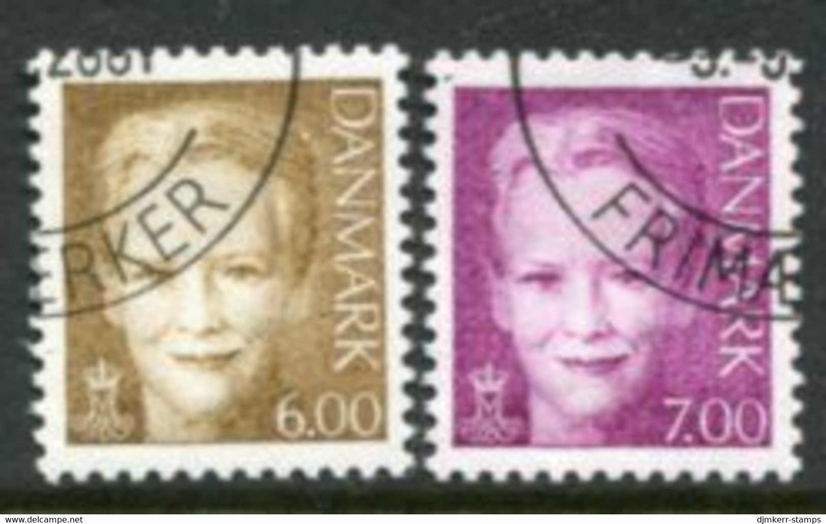 DENMARK 2001 Definitive: Queen Margarethe Used. Michel 1279-80 - Oblitérés