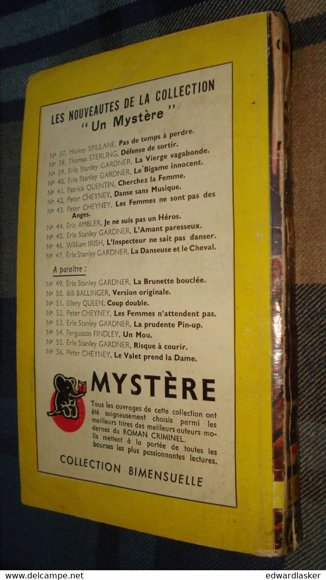 Un MYSTERE N°48 : La MORT à ROULETTE /Raymond CHANDLER - Mars 1951 - Presses De La Cité