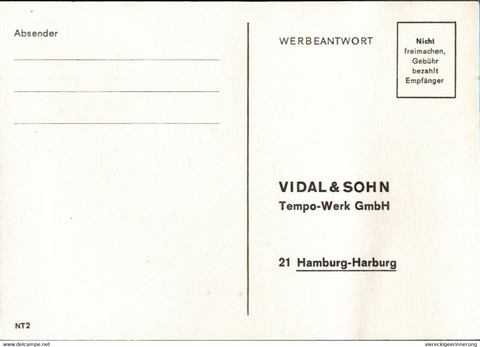 ! Alte Reklamekarte, Tempo Werk Hamburg Harburg, Tempo Matador - Cars