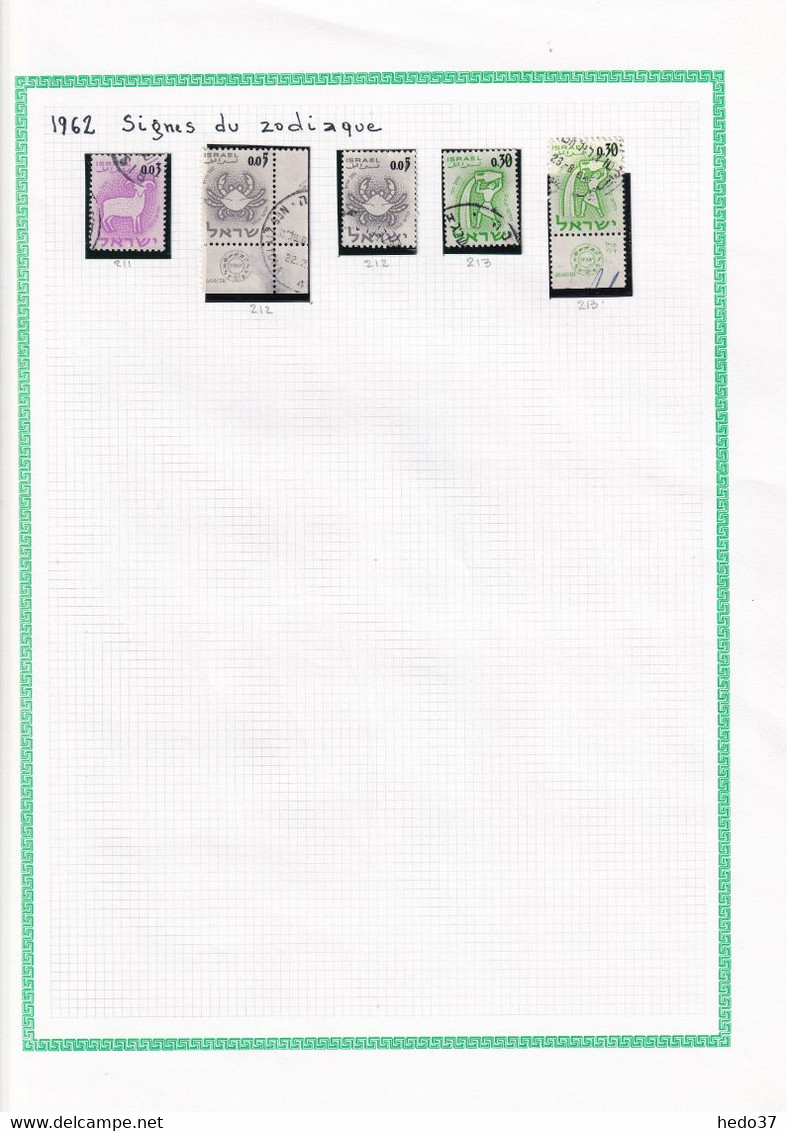 Israël - Collection - Timbres oblitérés - neufs - TB