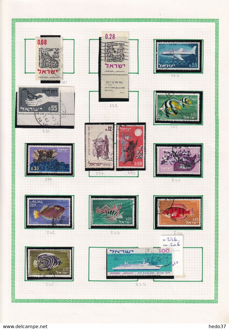 Israël - Collection - Timbres oblitérés - neufs - TB