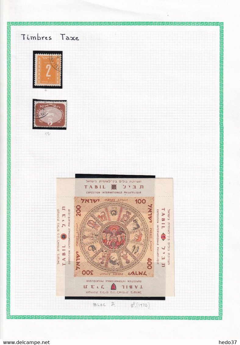 Israël - Collection - Timbres oblitérés - neufs - TB