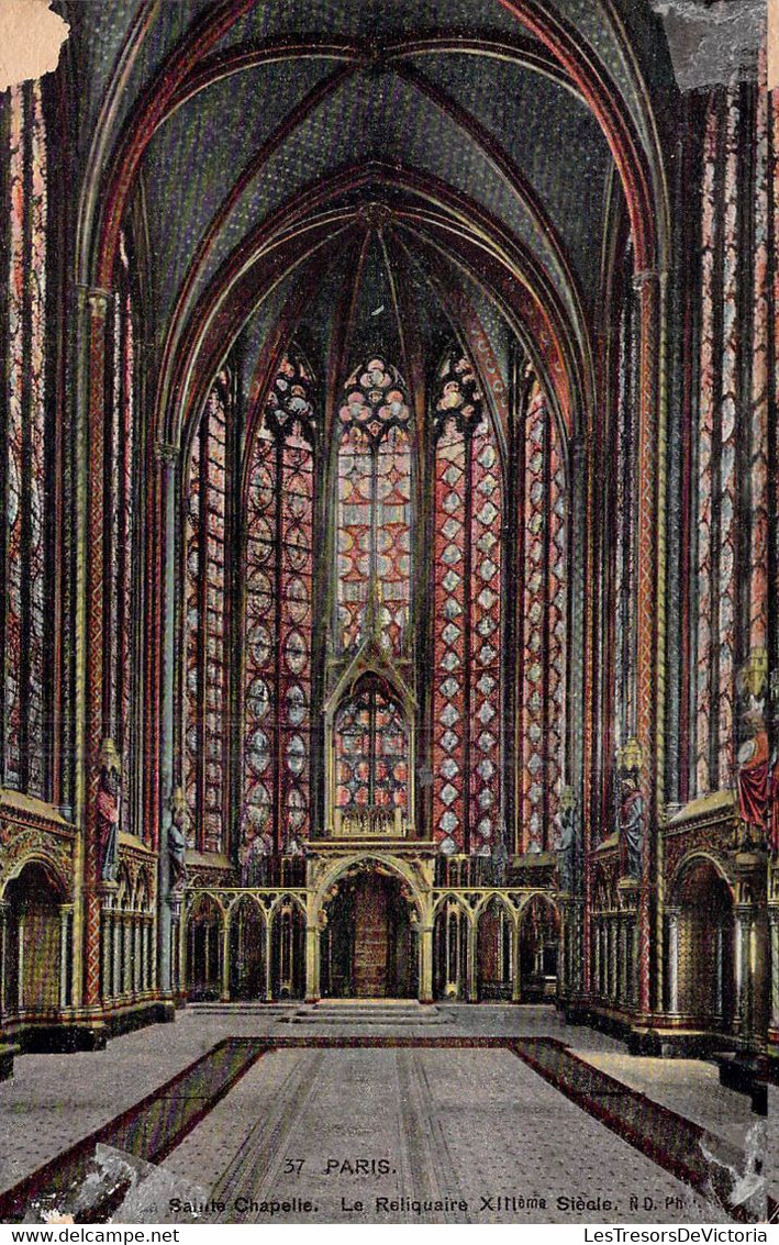 CPA - 75 - PARIS - La Cathédrale Notre Dame - Colorisé - Le Reliquaire XIIè - Vitraux - Notre Dame Von Paris