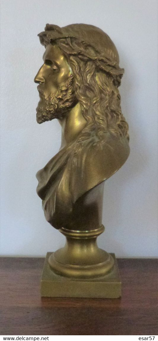 Belle Statue En Bronze Ecce Homo Copie De Bulio - Religion & Esotérisme