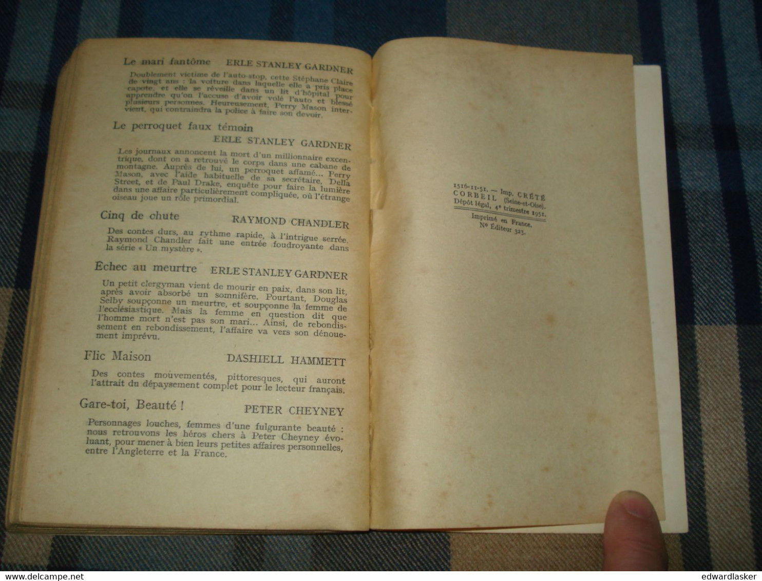 Un MYSTERE N°71 : POUR SUITE Et FIN /James Atlee PHILLIPS - Novembre 1951 - Presses De La Cité